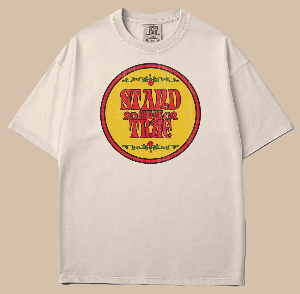 Stand And Be True Retro Garment Dyed Tee