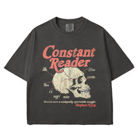 Constant Reader Skull Women’s Box Tee