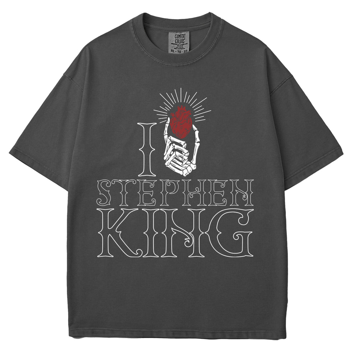 I Heart Stephen King Garment Dyed Tee